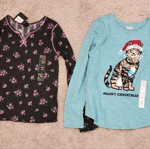 Girls 2 long sleeve shirt